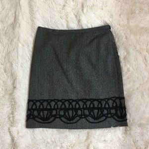 Ann Taylor Loft black skirt size 0